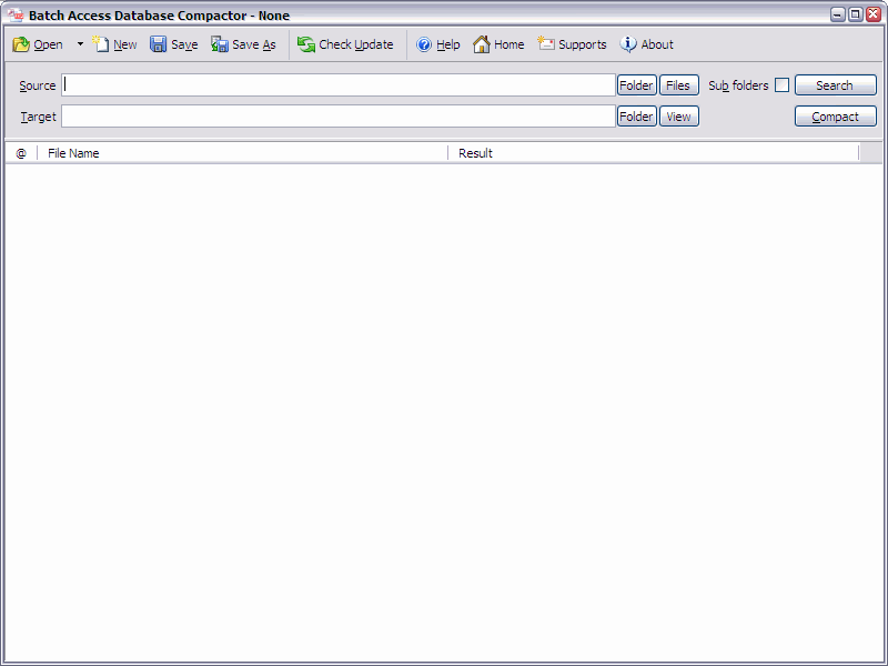 Screenshot for Batch Access Database Compactor 2012.4.109
