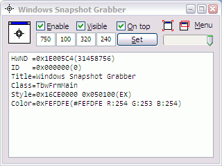 Screenshot for Windows Snapshot Grabber 2011.3.1224